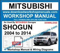 Mitsubishi Shogun service repair Workshop Manual